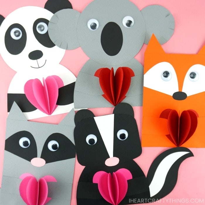 animal valentines