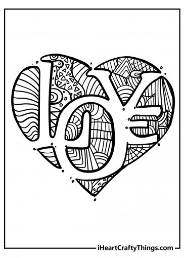 heart coloring pages for kids free download