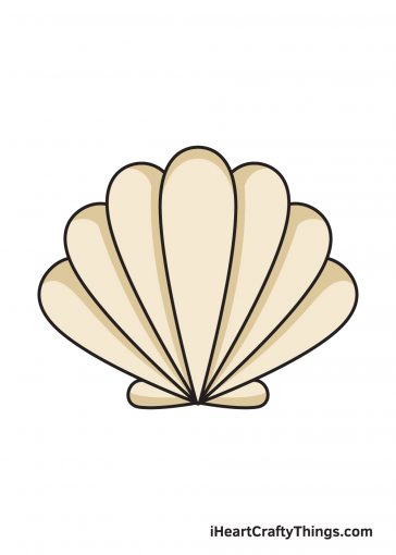 how to draw seashell image