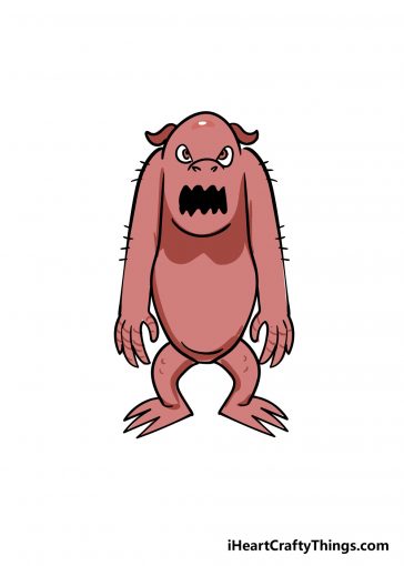 how to draw monster image