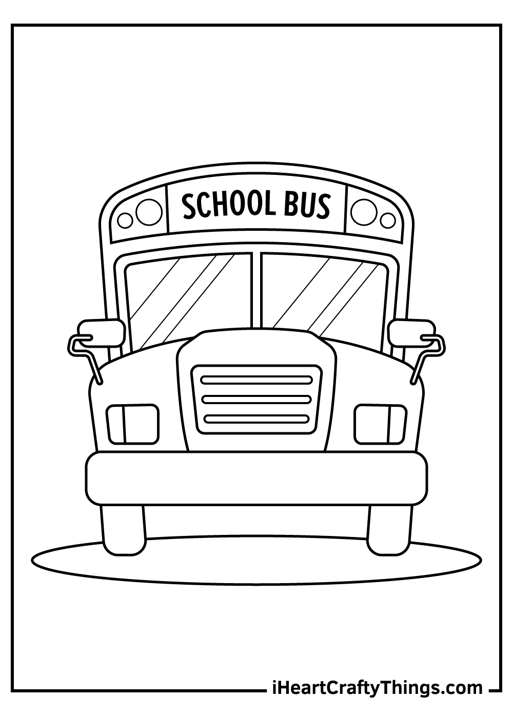 school bus coloring pages free printables